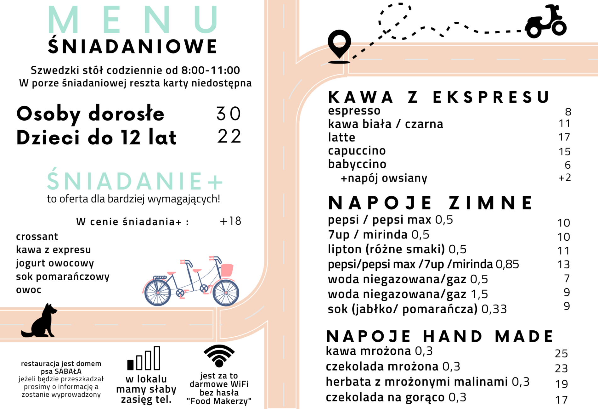 MENU śniadaniowe 2024